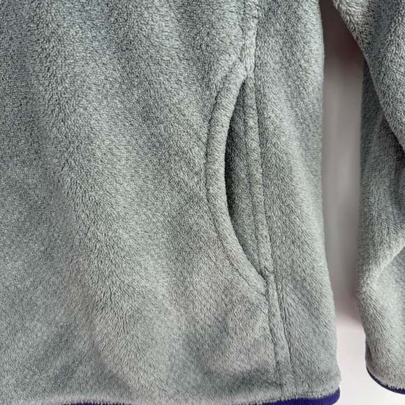 PATAGONIA Re-Tool T-Snap Pullover Fleece Jacket Women's Size Small Gray Purple - Picture 8 of 10